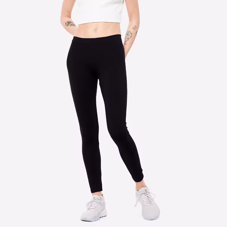Quần legging tập fitness cotton 100 cho nữ